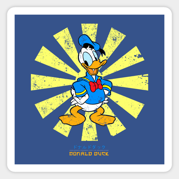 Donald Duck Retro Japanese Sticker by Nova5